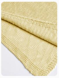 Finished knit hem detail