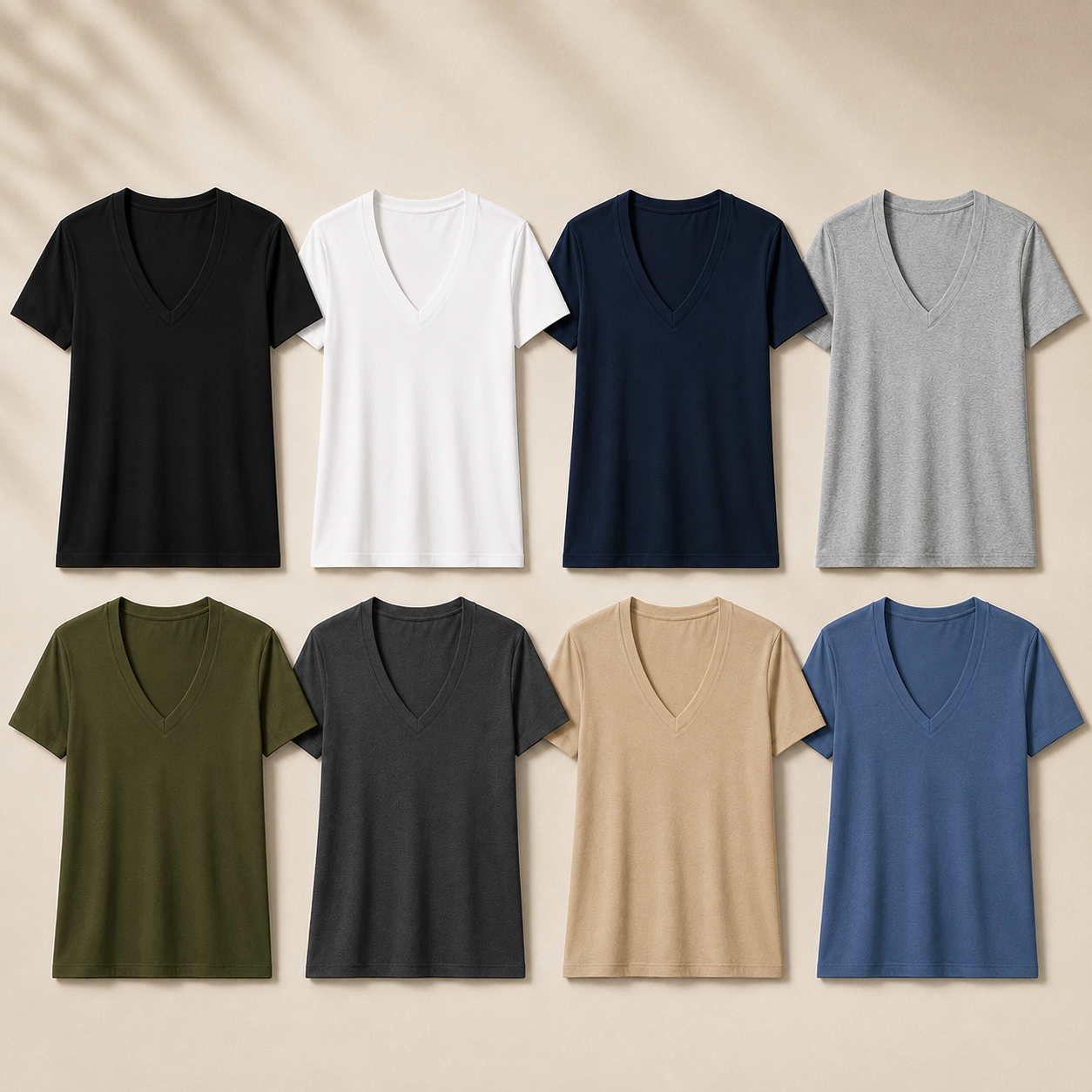 Men's Deep V-Neck T-Shirt Pack