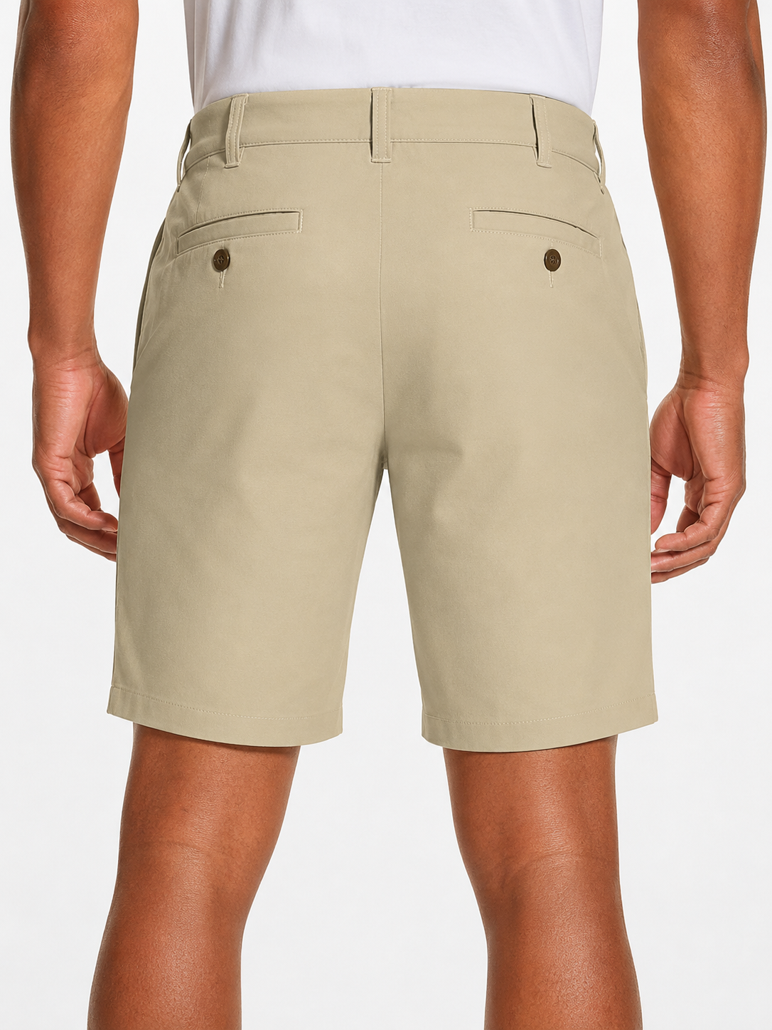 Back view of the quick-dry golf shorts