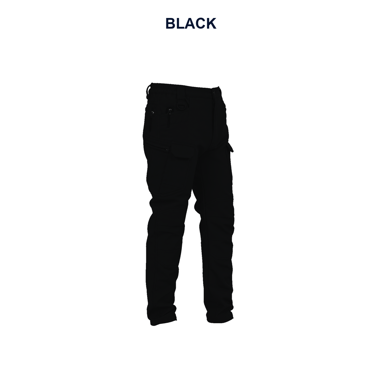 Pack & Save Men's Lightweight Stretch Tactical Cargo Pants, Elastic Waist Utility Work Pants with Multi-Pocket Storage