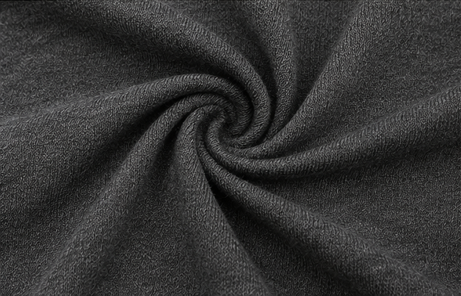 Soft stretch knit fabric texture detail