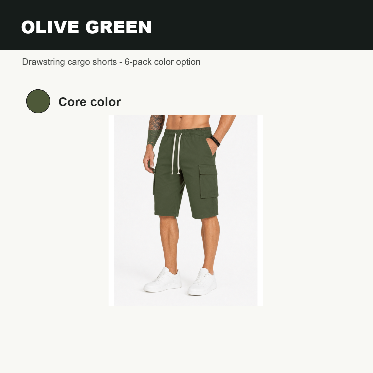 Pack & Save Men's Lightweight Drawstring Cargo Shorts, Elastic Waist Utility Summer Shorts with Multi-Pocket Storage