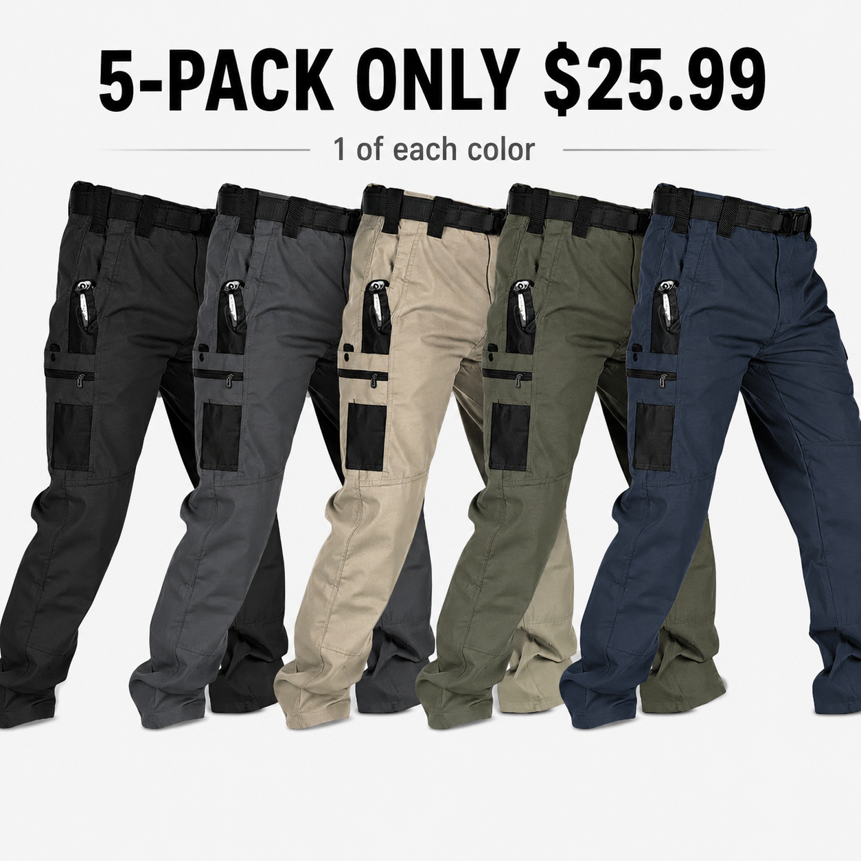 HOMUG Men's Tactical Work Pants - Durable & Versatile