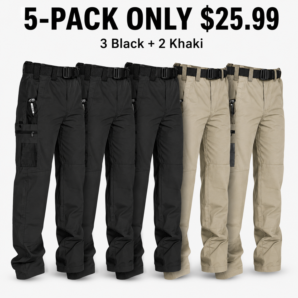 HOMUG Men's Tactical Work Pants - Durable & Versatile
