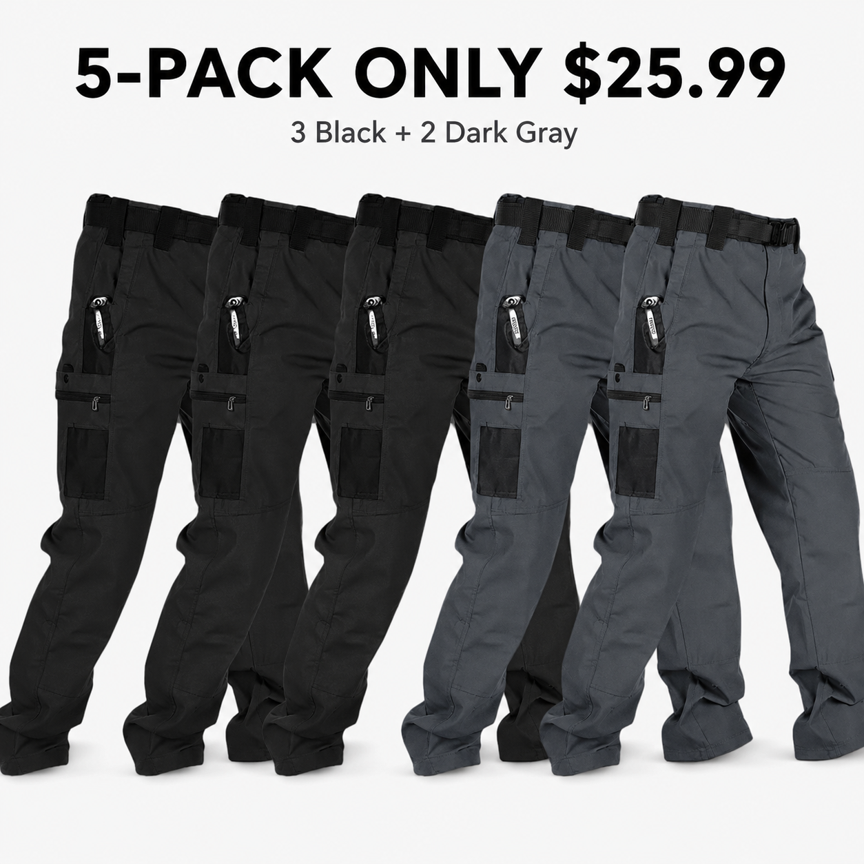 HOMUG Men's Tactical Work Pants - Durable & Versatile