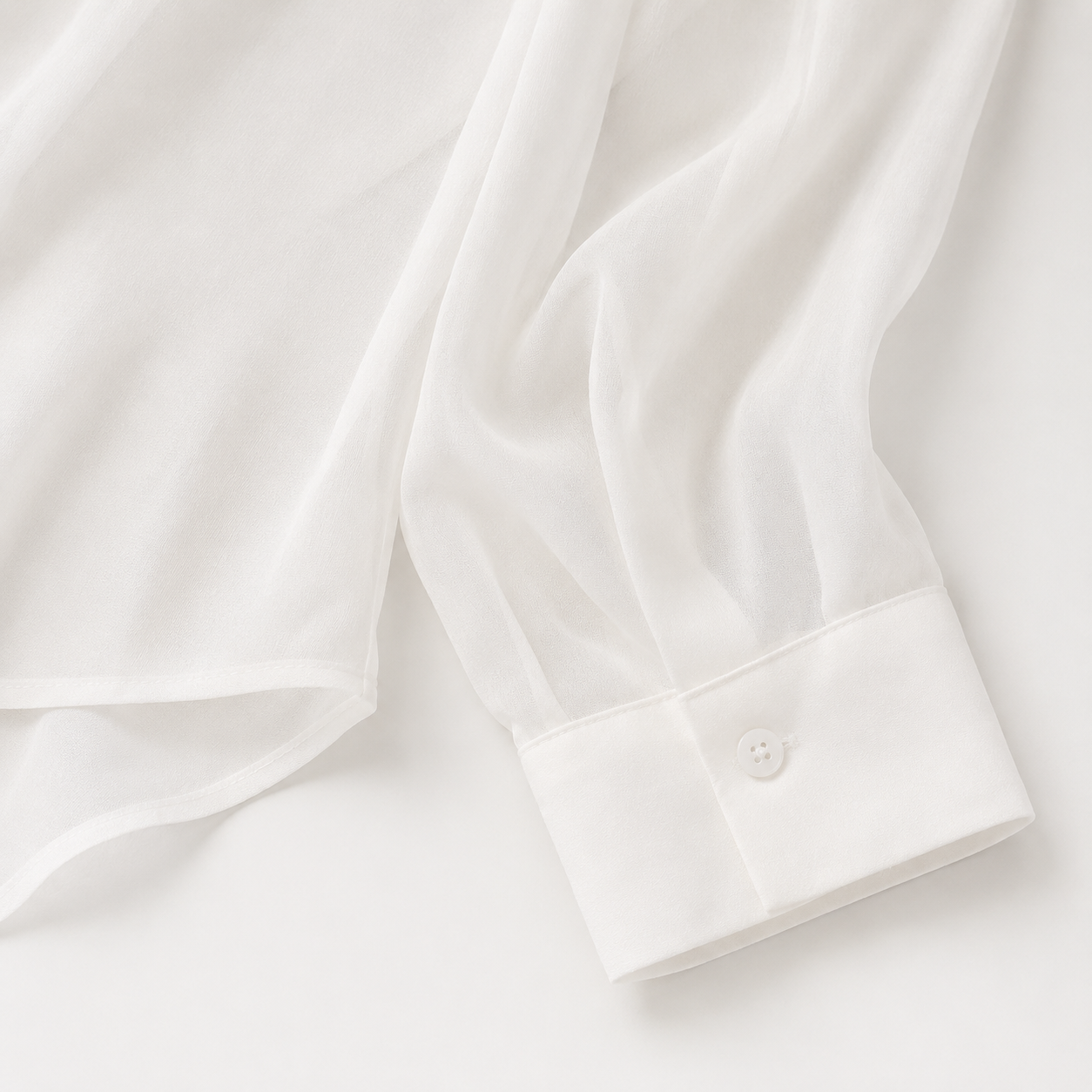 Cuff and hem finish detail view