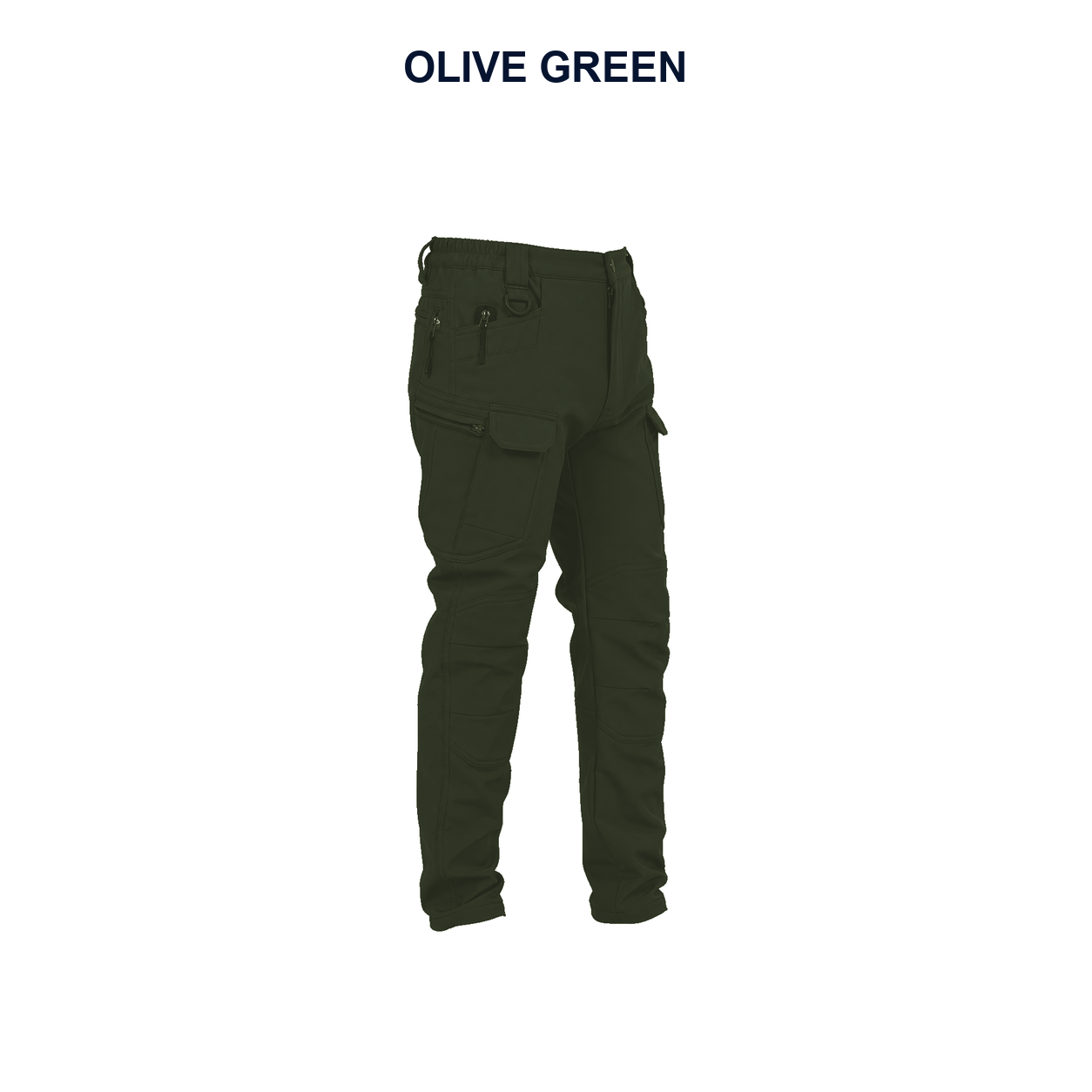 Pack & Save Men's Lightweight Stretch Tactical Cargo Pants, Elastic Waist Utility Work Pants with Multi-Pocket Storage