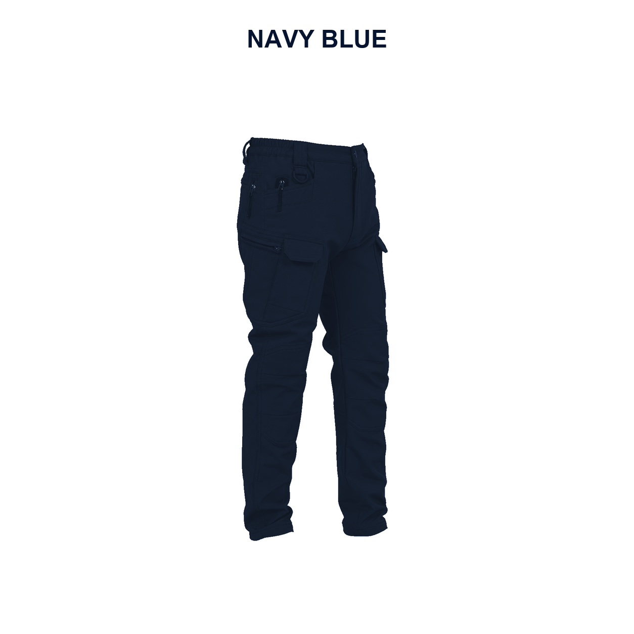 Pack & Save Men's Lightweight Stretch Tactical Cargo Pants, Elastic Waist Utility Work Pants with Multi-Pocket Storage