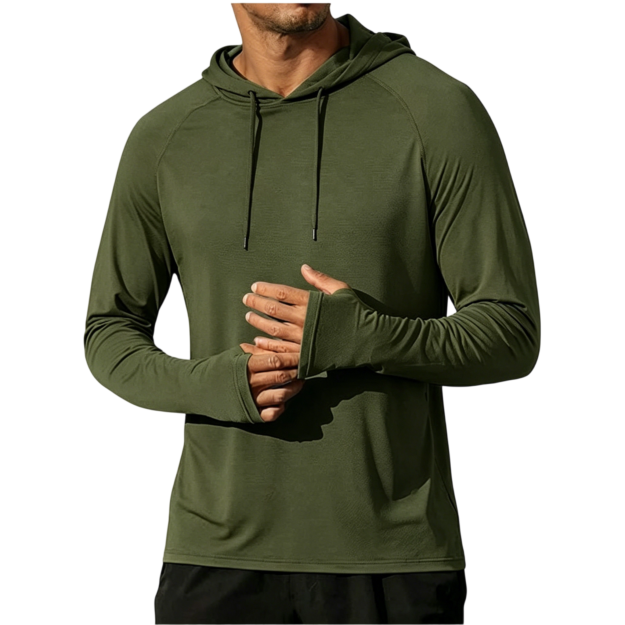 Men's Athletic Hooded Long Sleeves