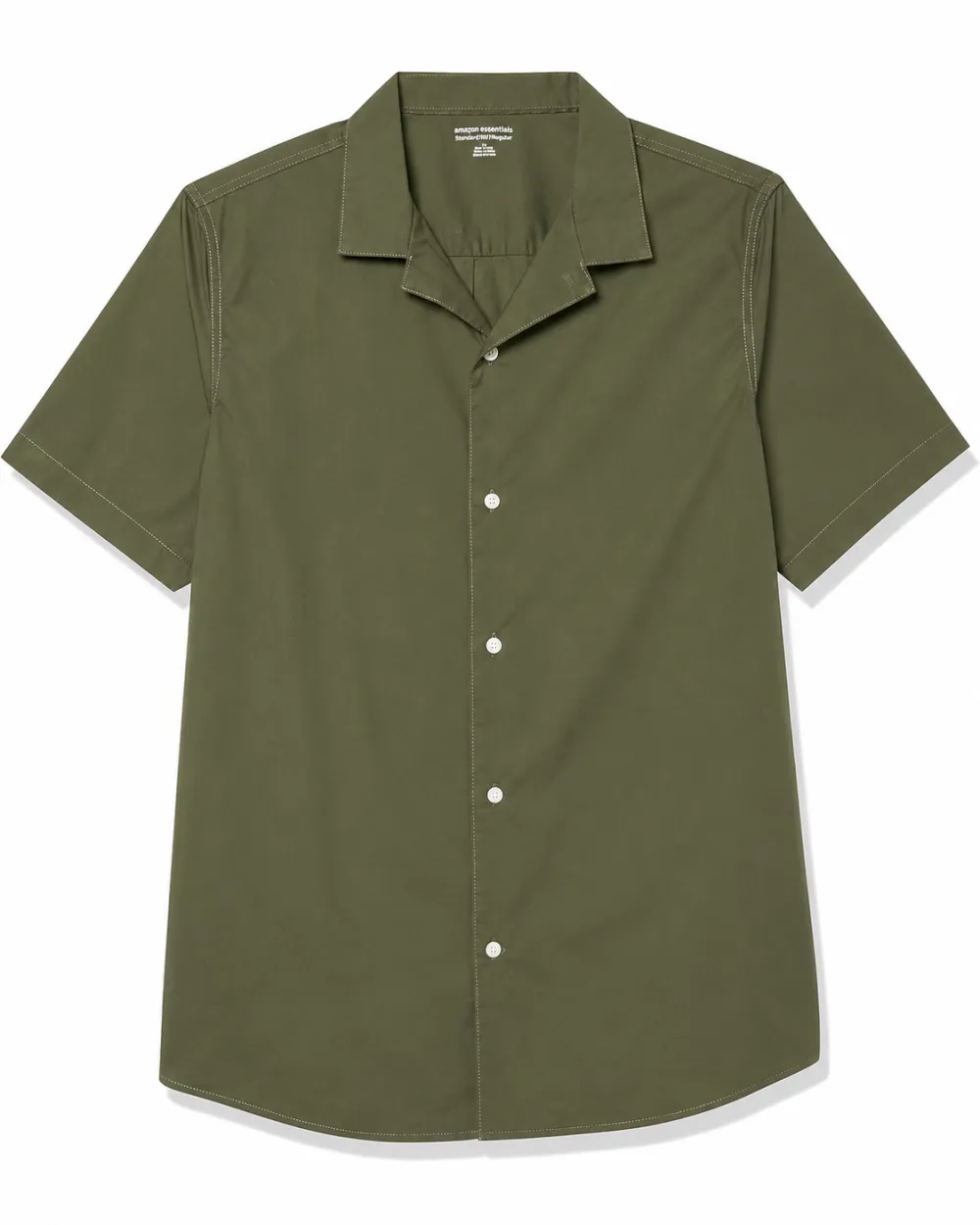 Men's Vacation Cotton Button-Down Short Sleeve Resort Shirt