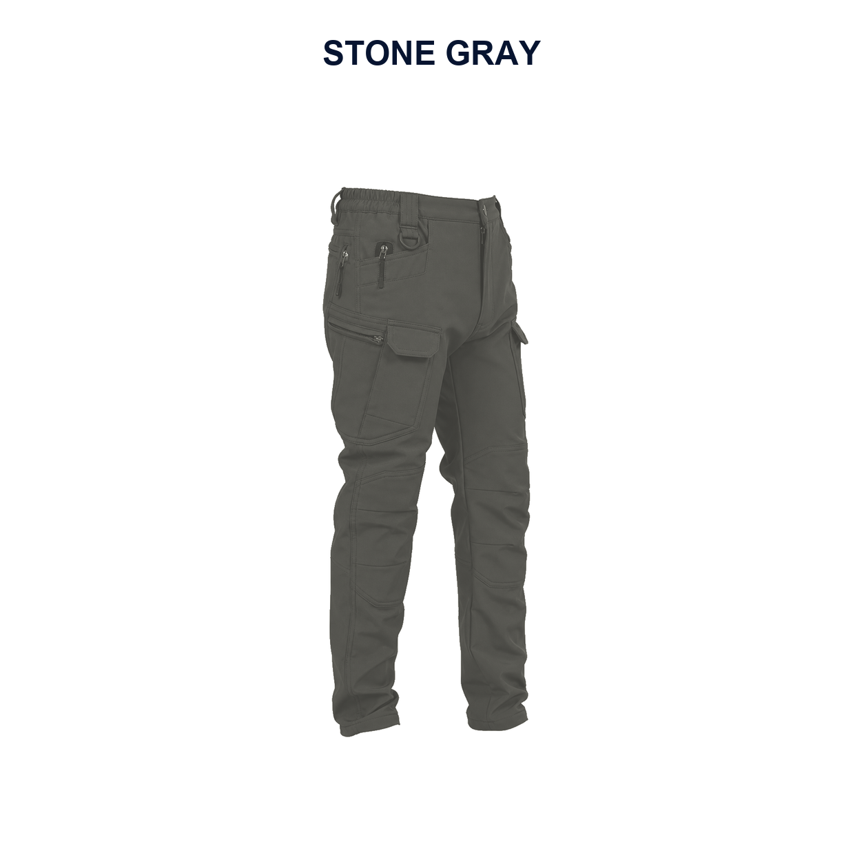 Pack & Save Men's Lightweight Stretch Tactical Cargo Pants, Elastic Waist Utility Work Pants with Multi-Pocket Storage