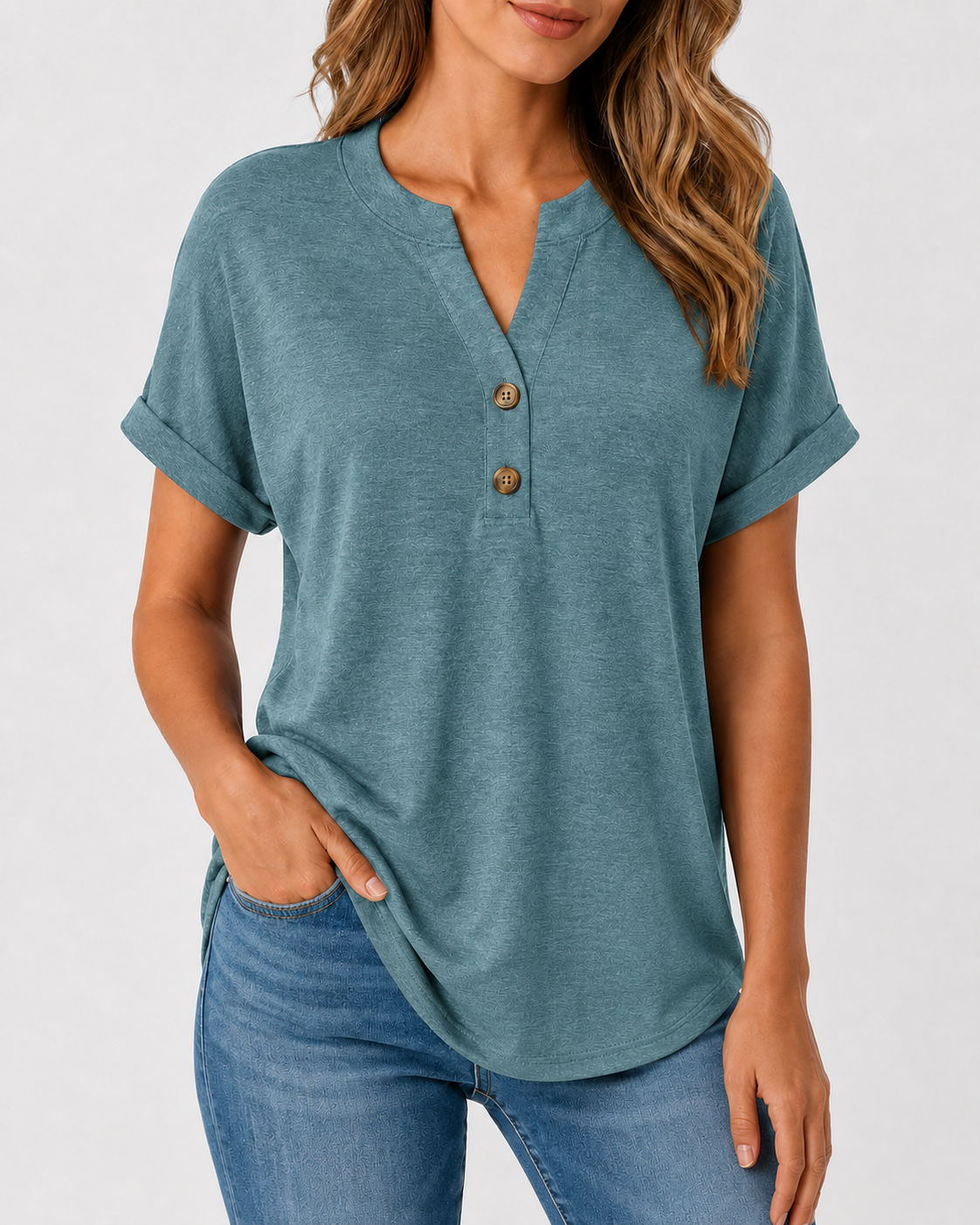 Muted Teal front view