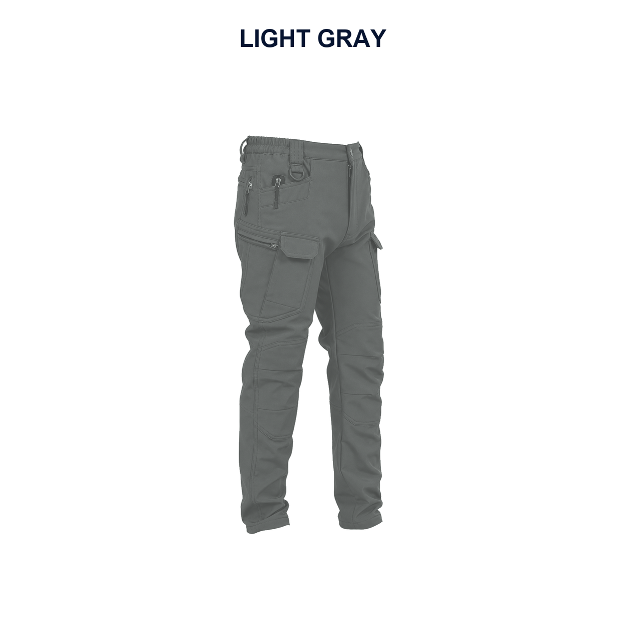 Pack & Save Men's Lightweight Stretch Tactical Cargo Pants, Elastic Waist Utility Work Pants with Multi-Pocket Storage