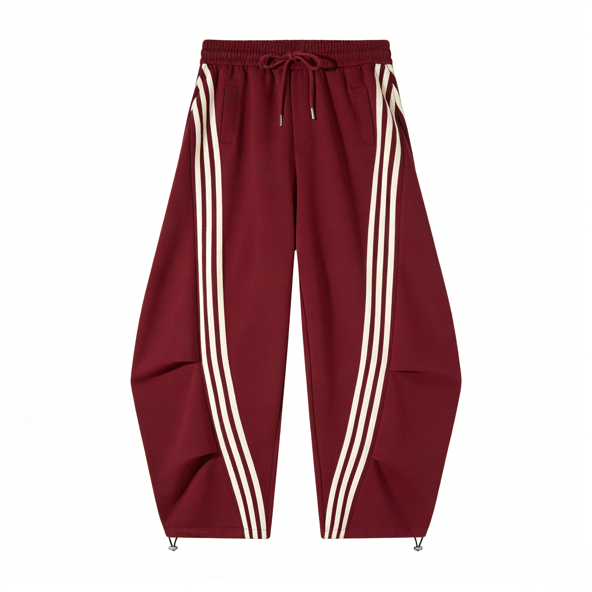 Loose Wide Leg Striped Track Pants