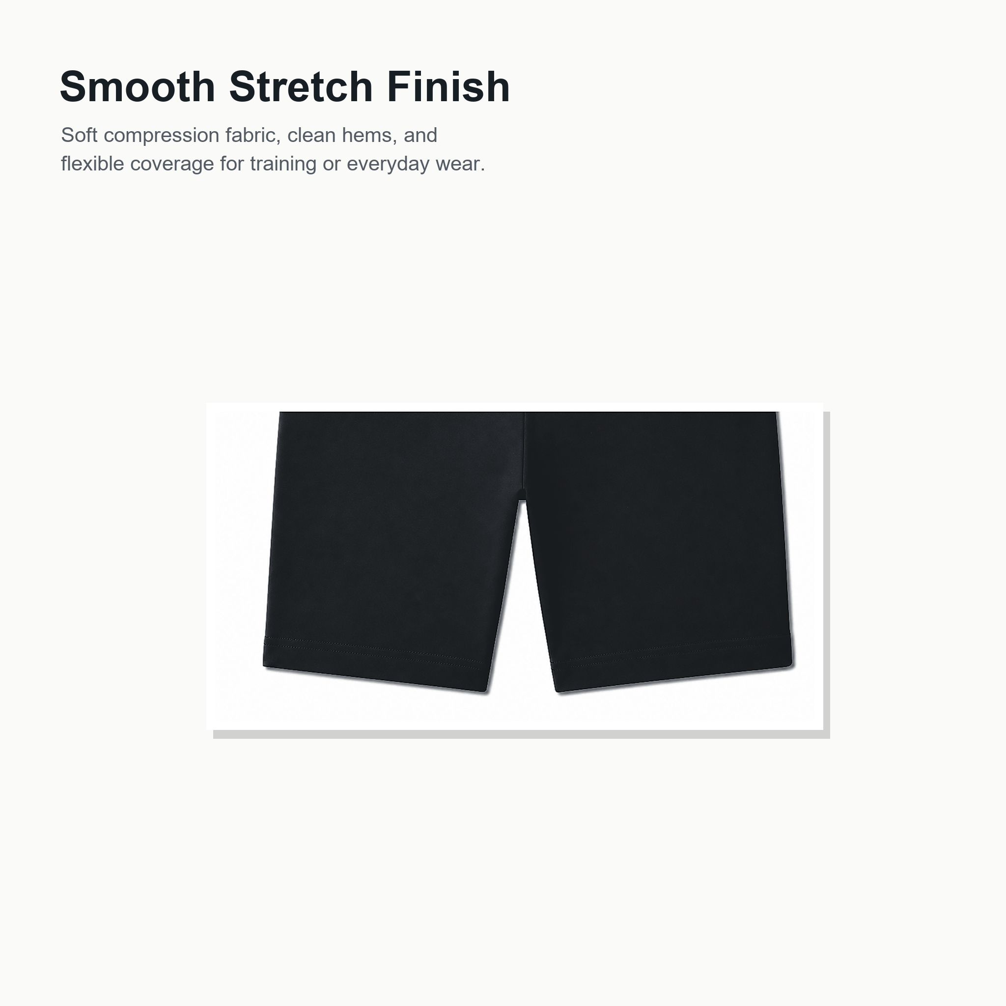 Stretch fabric and hem detail