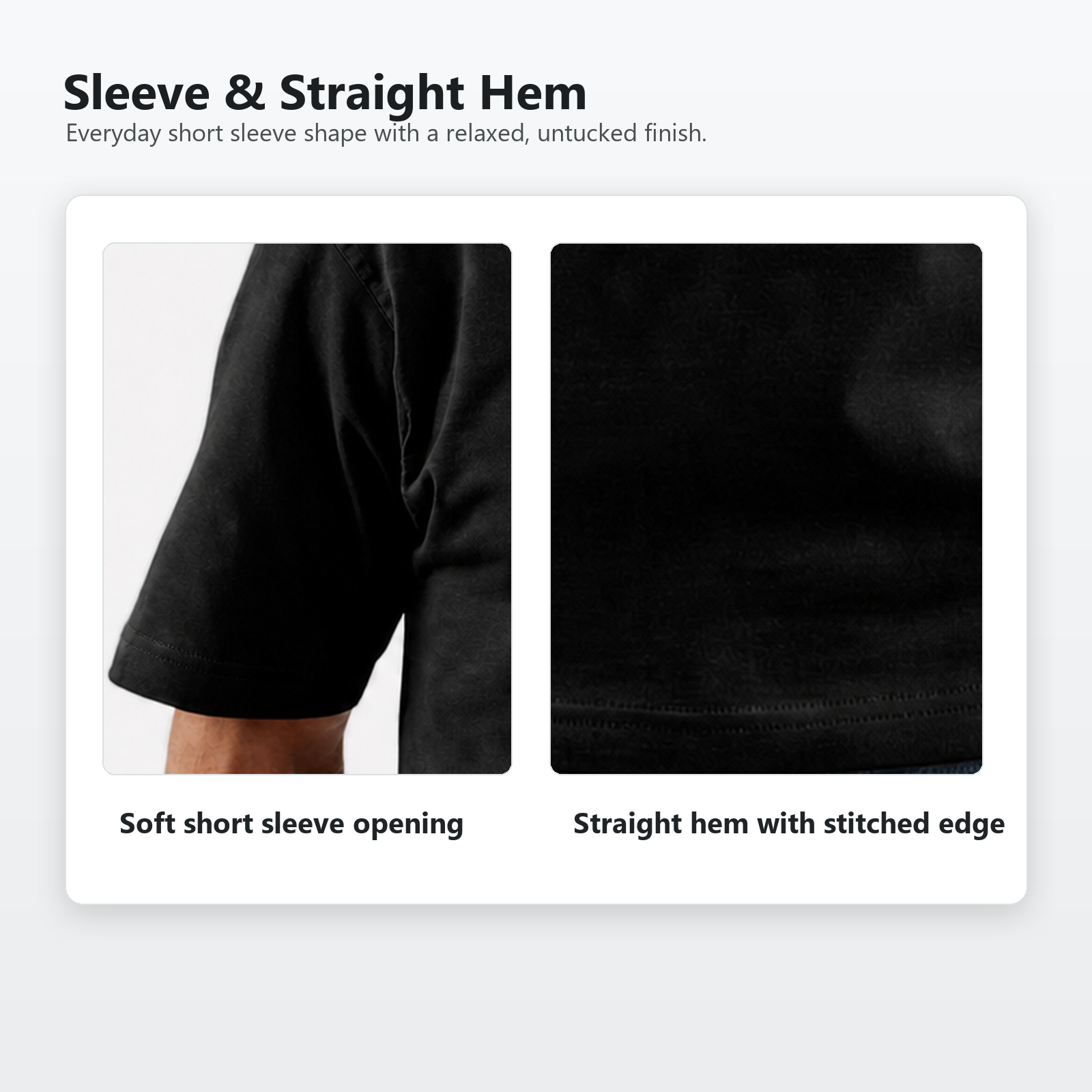 Sleeve and hem detail