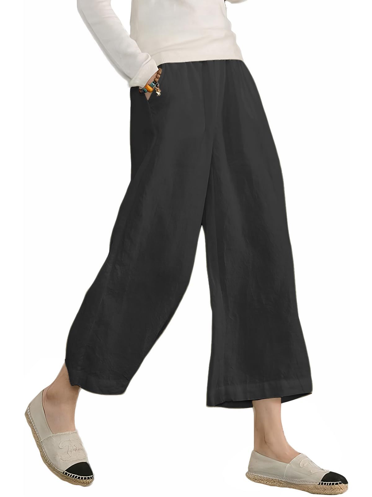 Eight women wearing all available colors