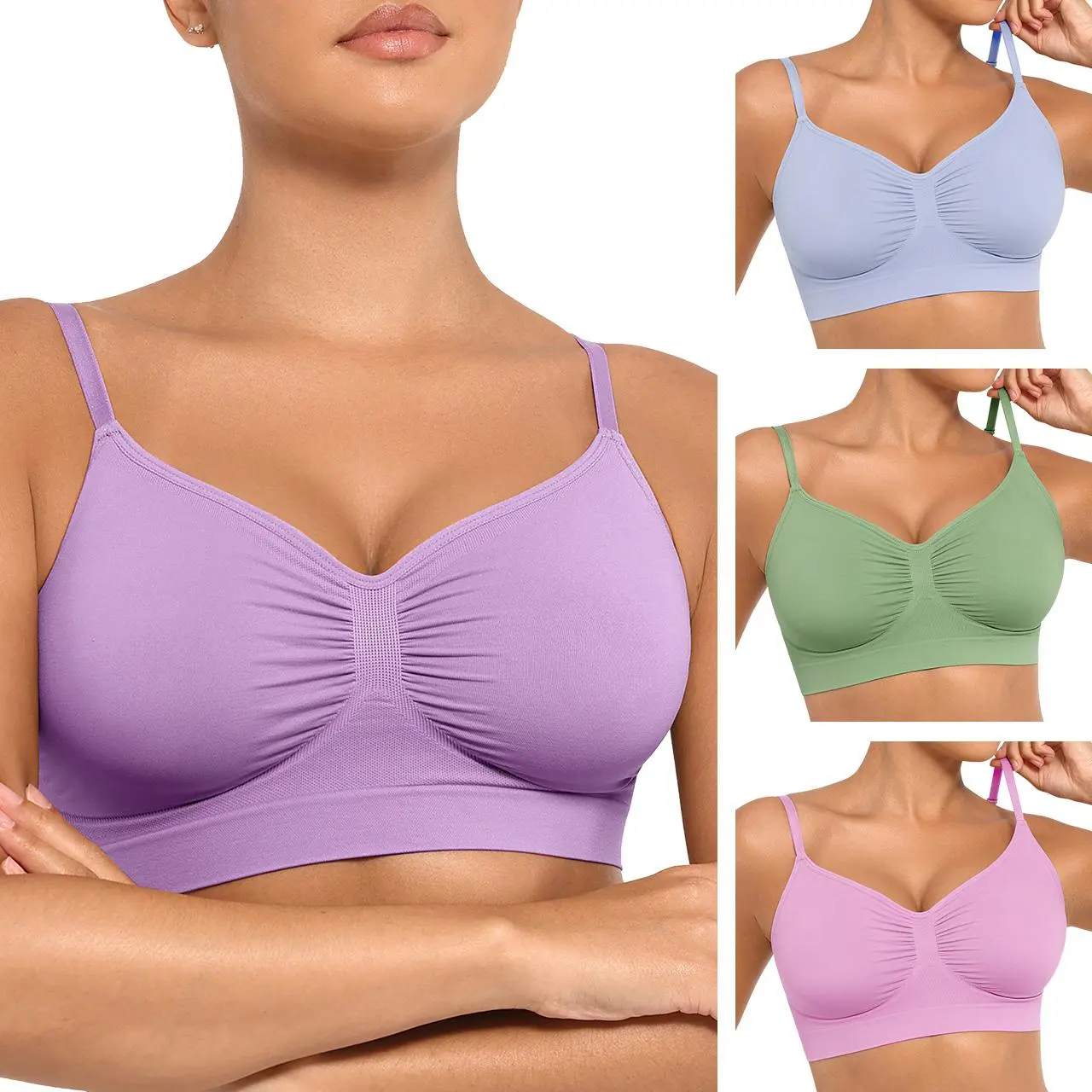 Women's Wireless Comfort Bra - Up to 44DD