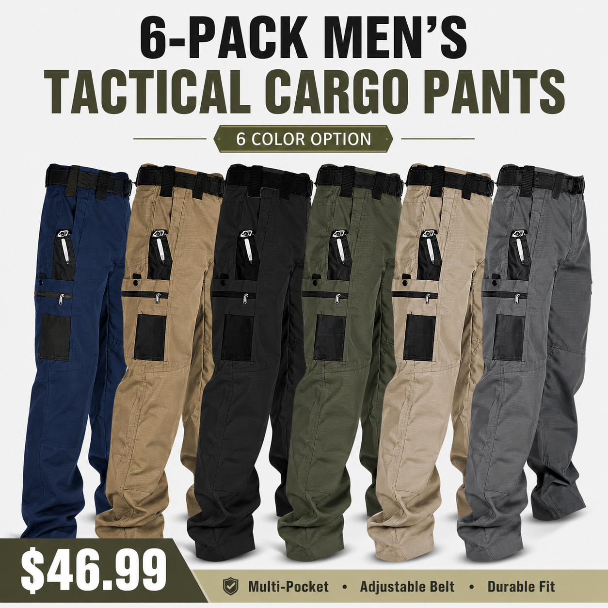 Men's Tactical Cargo Pants Bundle