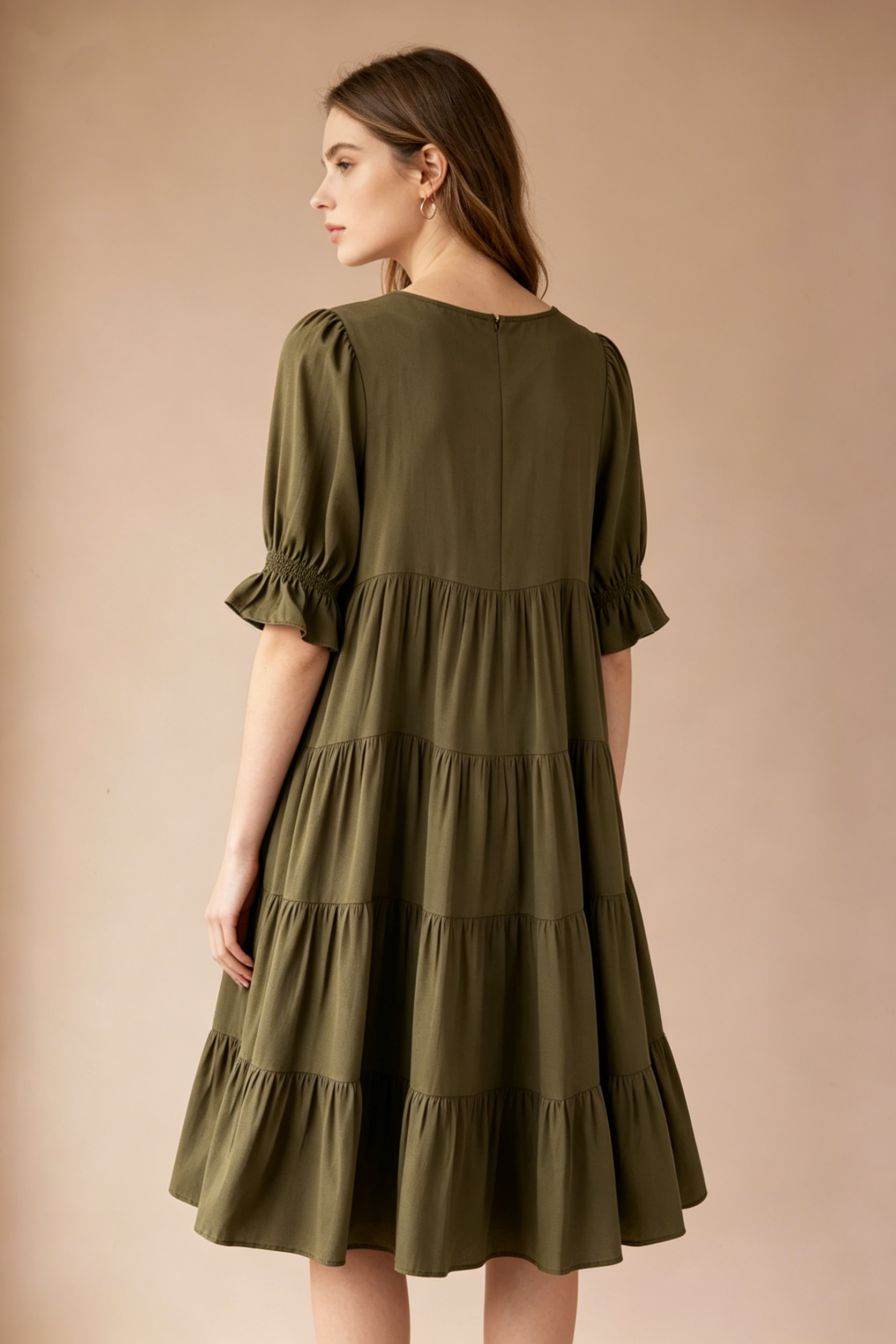 Olive Green back model image