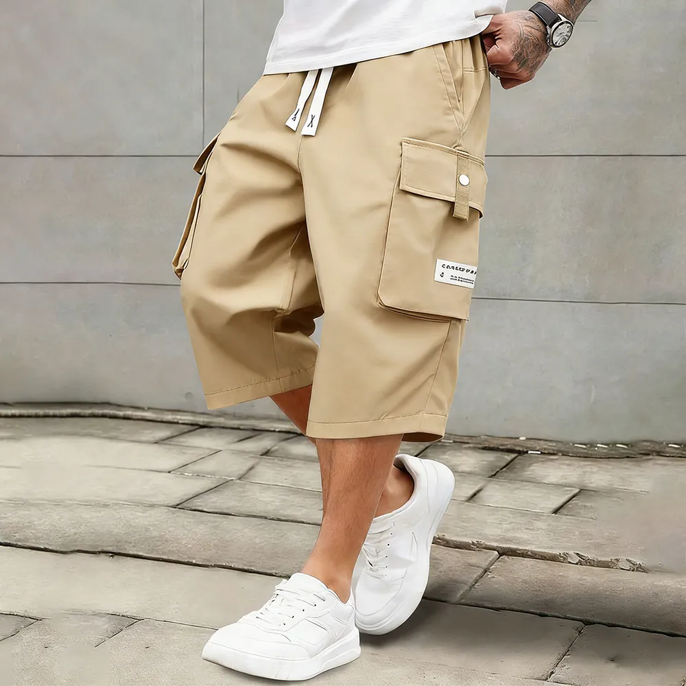 Men's Casual Cargo Calf Shorts