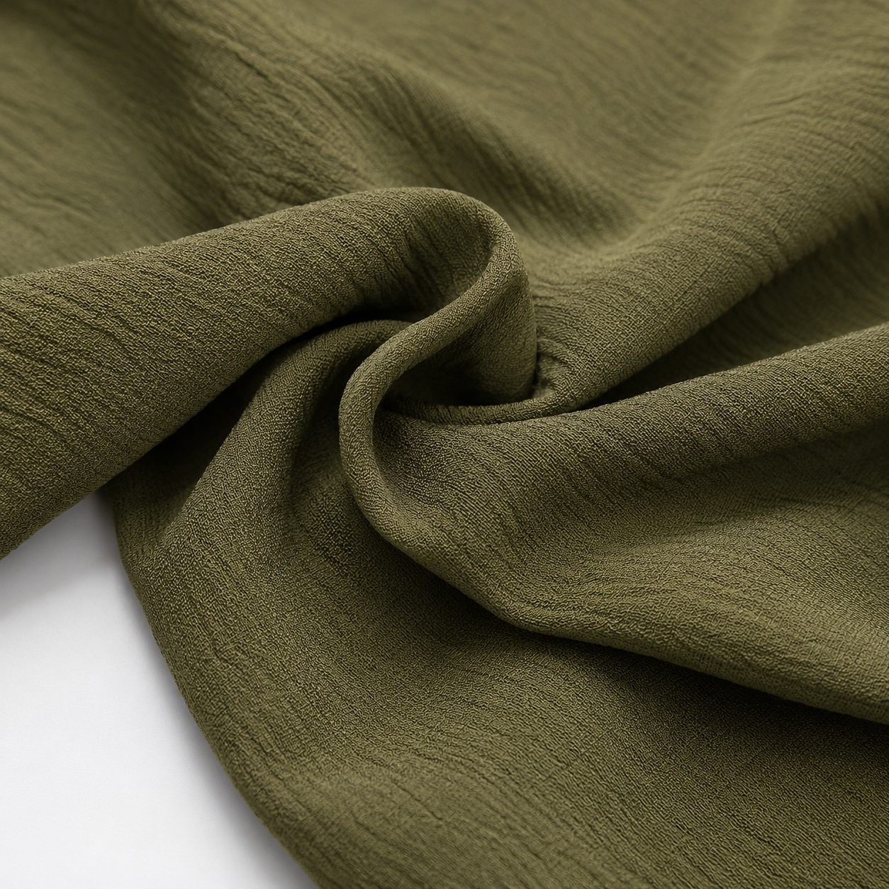 Soft textured fabric detail on women’s blouse
