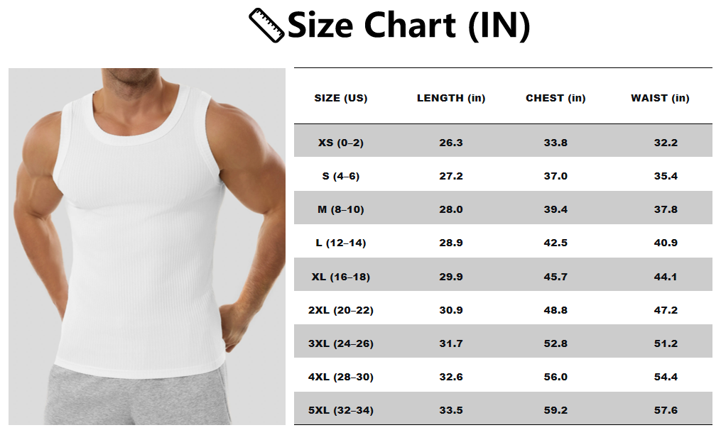 Men’s Wide Strap Ribbed Tank Top