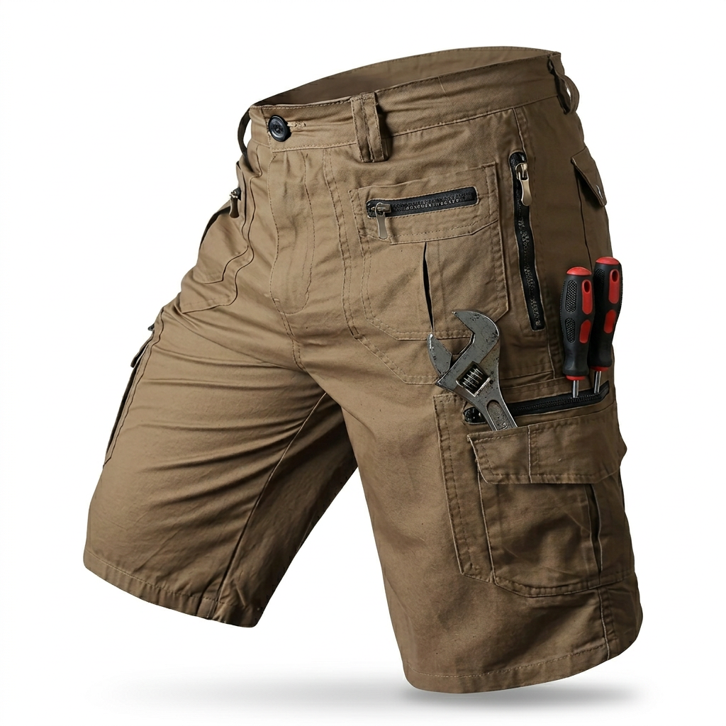Men Cargo Tactical Pants & EDC Hiking Work Military Army Shorts with 8 Pockets image 8