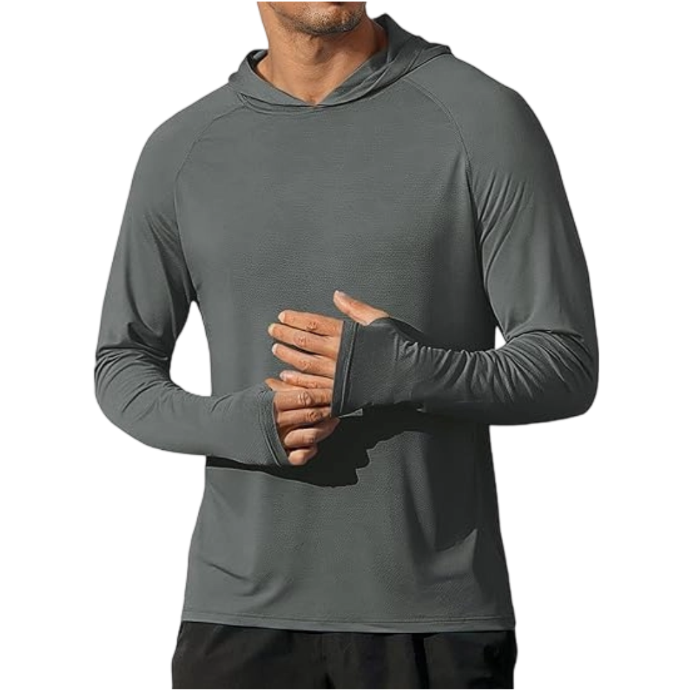 Men's Athletic Hooded Long Sleeves