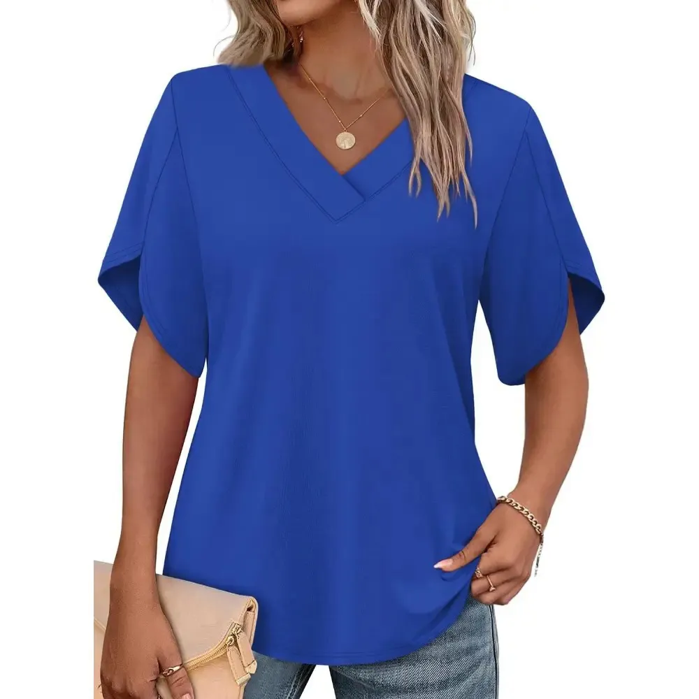 Women's V-neck cropped top