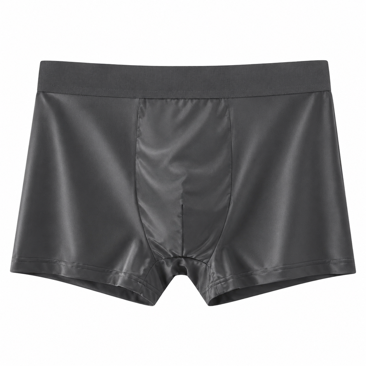 🔥Men's Ice Silk Fabric Underwear Set, 10 Pcs Solid Color Boxer Shorts, Breathable Comfortable Fit Boxers, Ideal for Summer Wear🎉