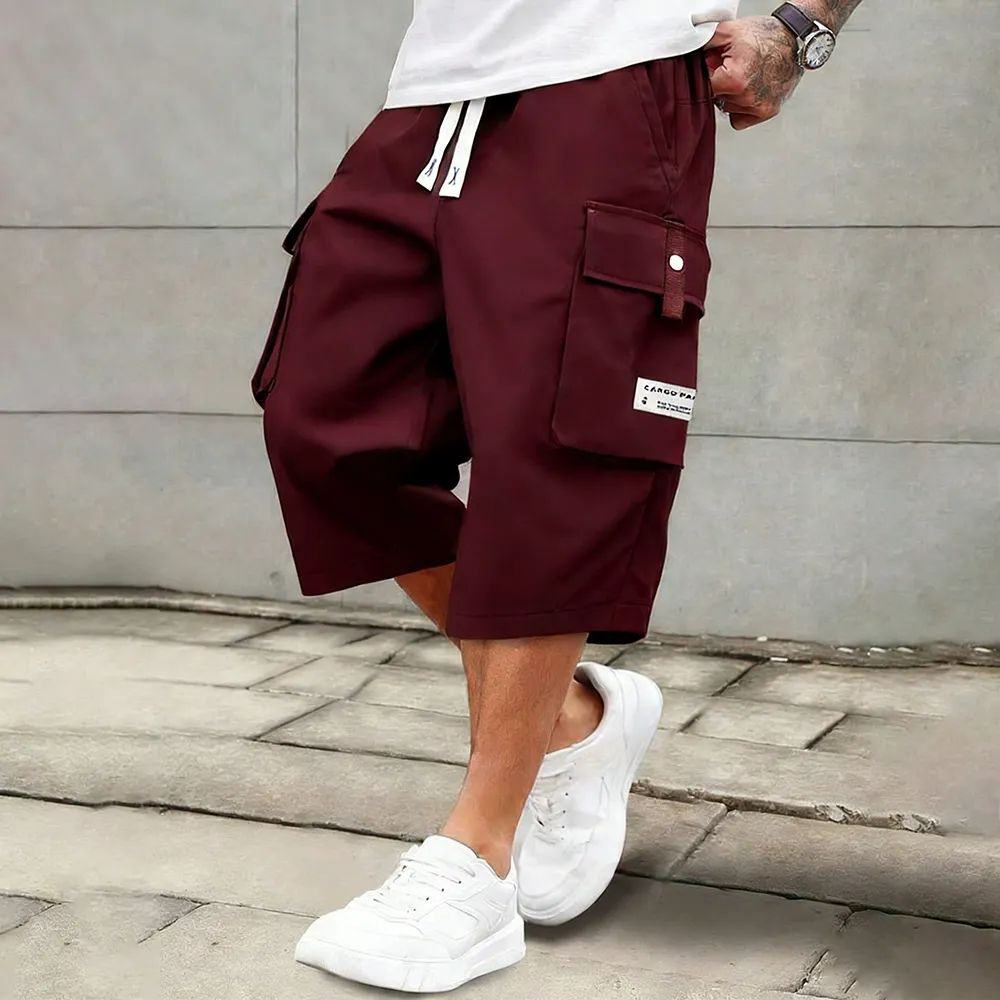 Men's Casual Cargo Calf Shorts
