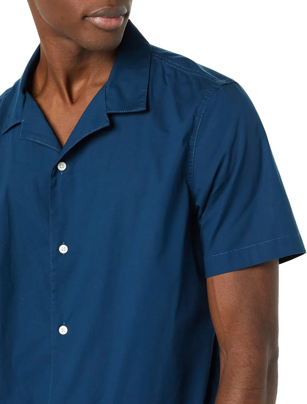 Men's Vacation Cotton Button-Down Short Sleeve Resort Shirt