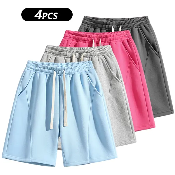 Men's Solid Pocket Waist Shorts