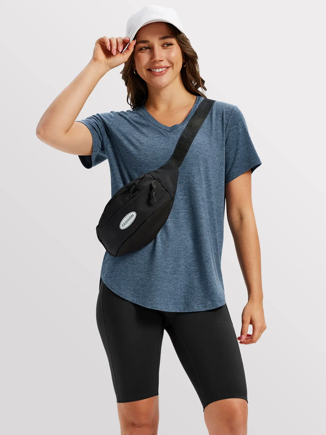 4-Pack V Neck T Shirts for Women Short Sleeve Shirts Basic Casual Tees Loose Fit Plus Size Tops Plain Summer Clothes Minimalist