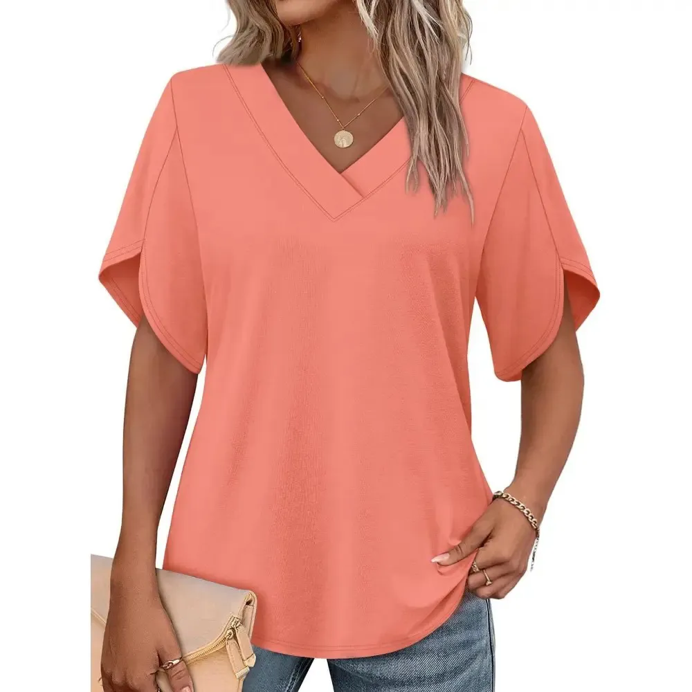 Women's V-neck cropped top