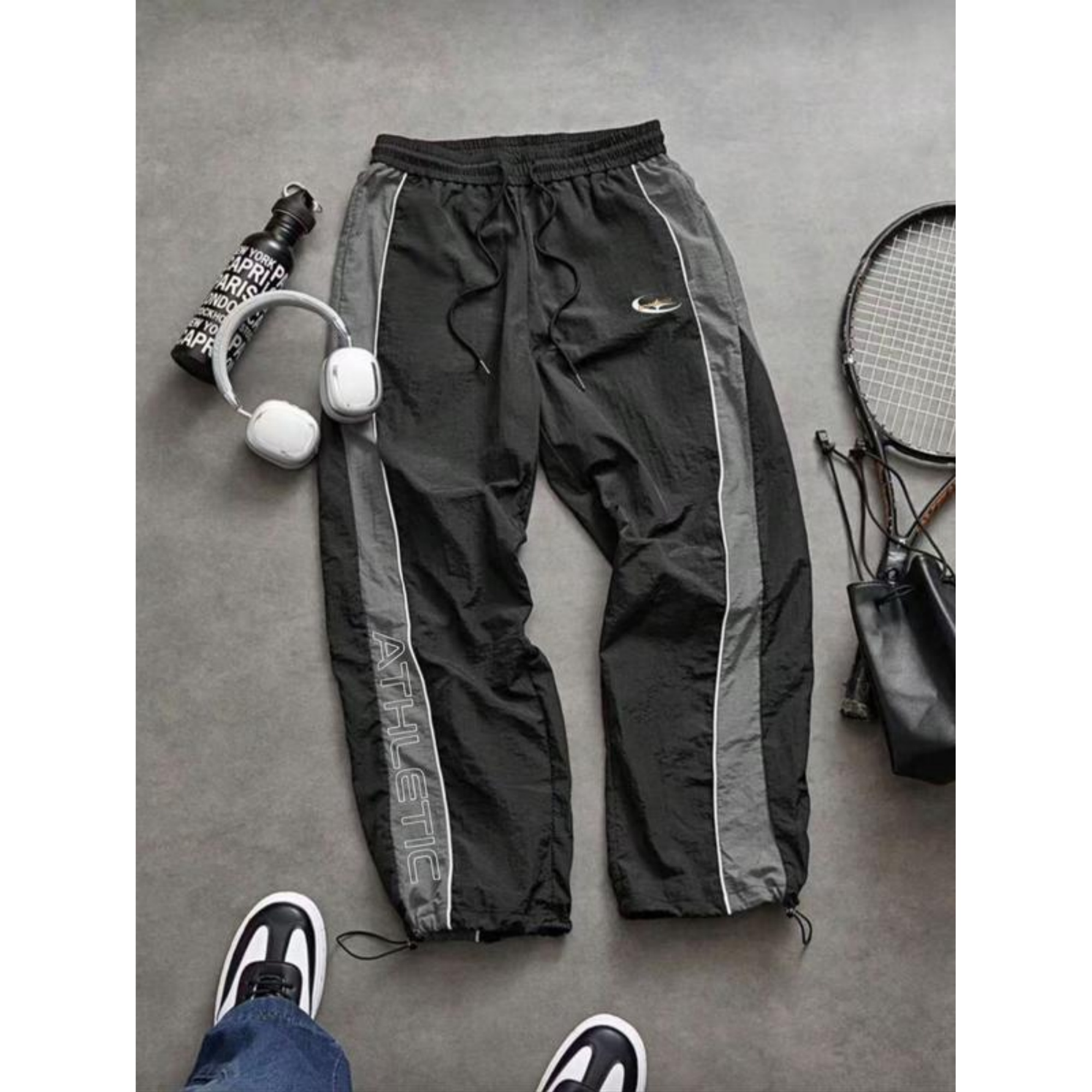 Unisex Casual Printed Elastic Cuff Sport Pants