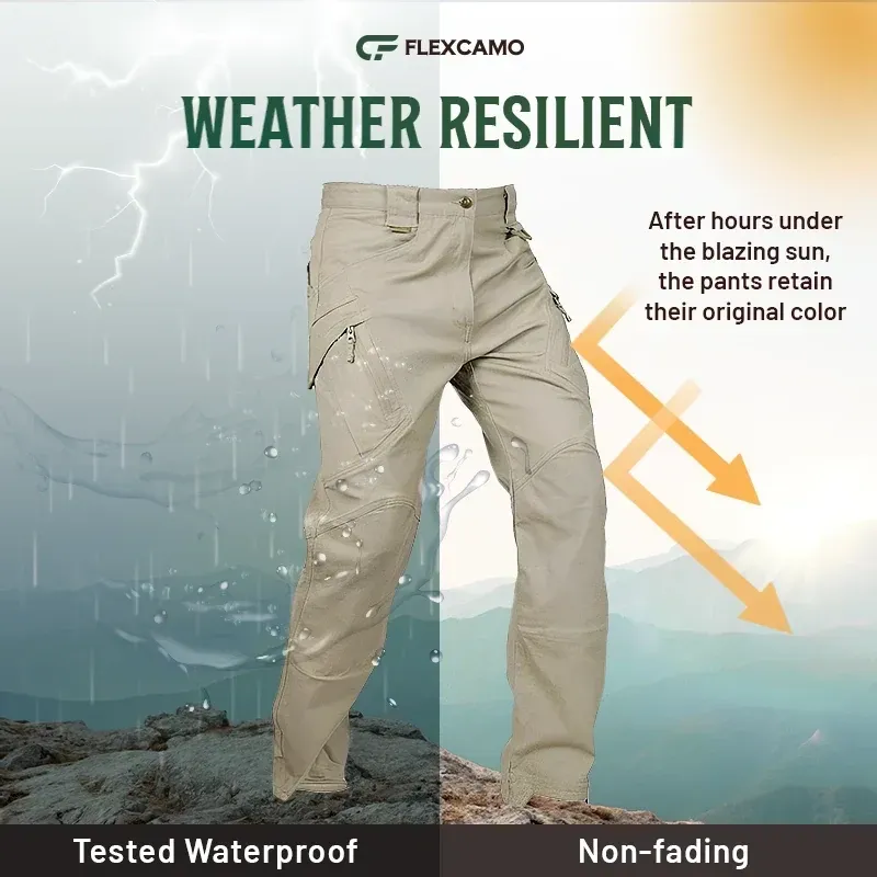 🎁Only $24.99 for a 7-pack!🎁FlexCamo - Tactical Waterproof Pants 🔥Last day for clearance!