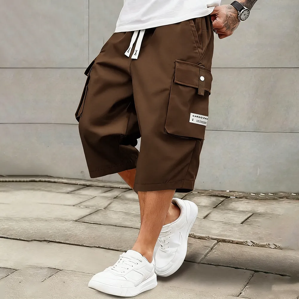 Men's Casual Cargo Calf Shorts