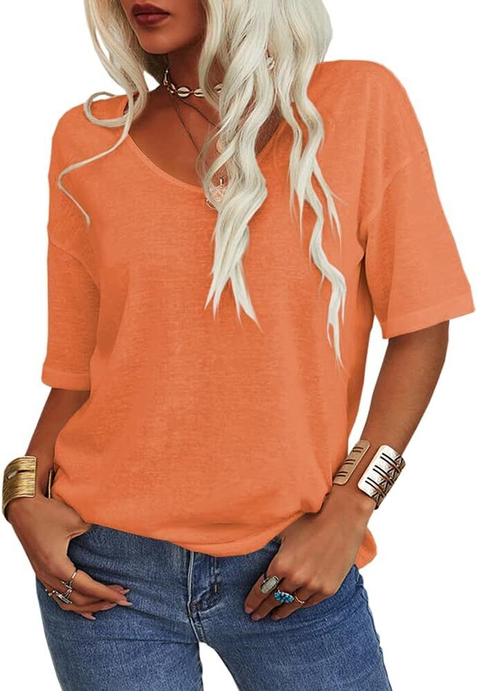 FINAL SALE⚡8 Packs for $23.86⚡ - Summer Casual Half Sleeve T-shirt Basic Tops (Multiple Colors)