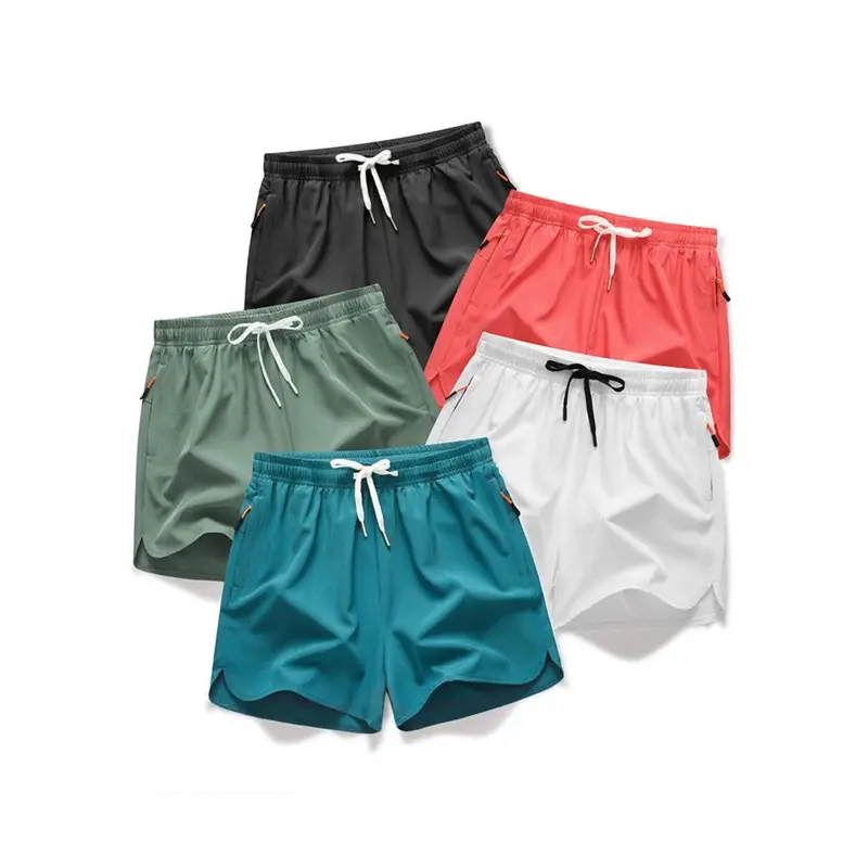 5-piece summer men's thin fabric breathable quick drying beach shorts