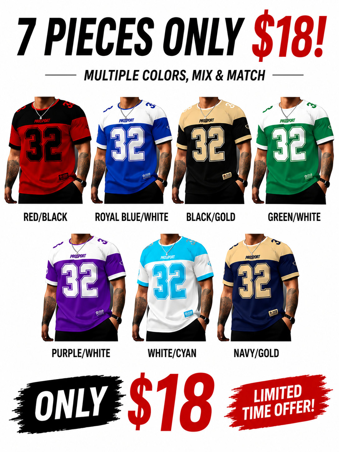 Men's Casual Round Neck Short Sleeve T-Shirt, Star & Number Print Stylish Football Jersey, Fitted All Seasons Sports Shirt, Sports Top, Workout Tops, Fitness Workout Shirt