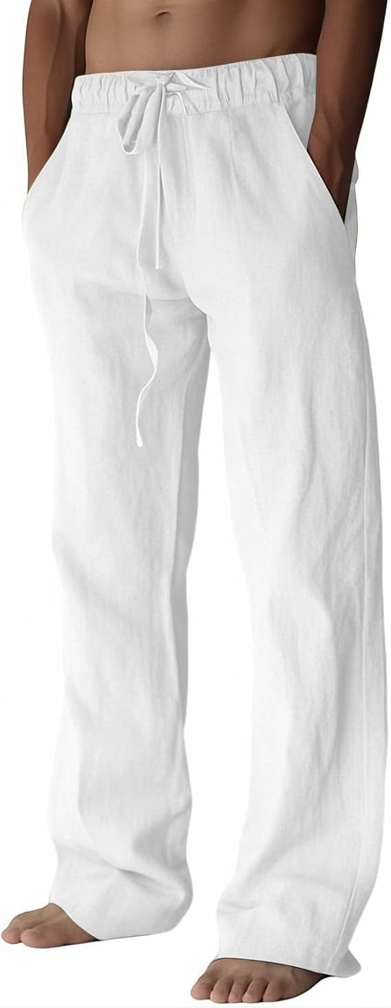 6-Pack Men's Cotton Linen Pants product image 2