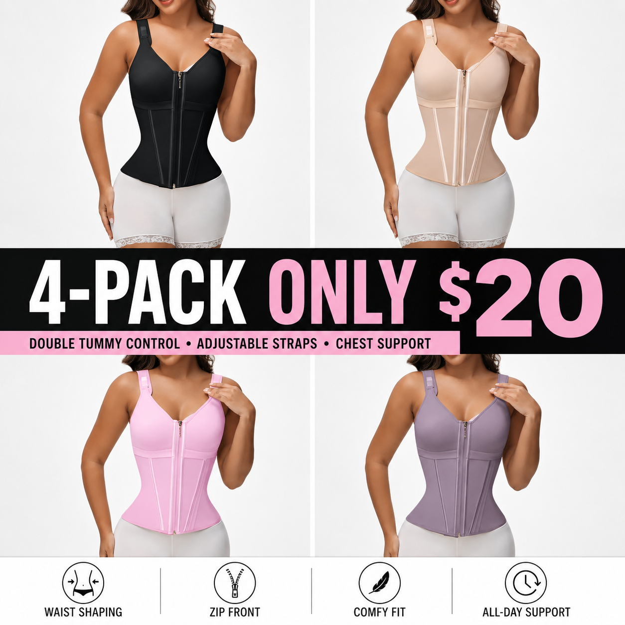 Waist Shapewear for Women - Tummy Control Girdle