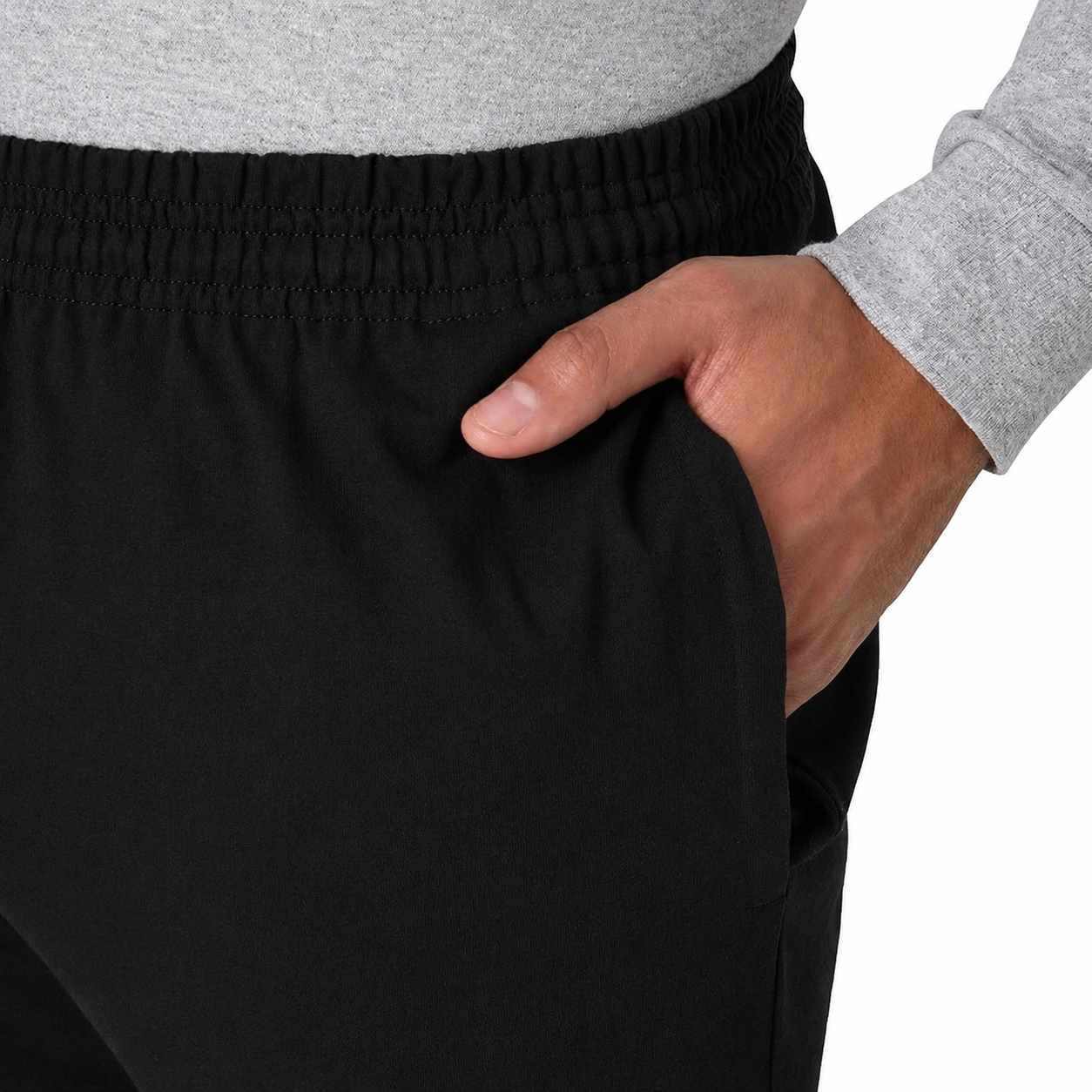 Value Bundle 8-Pack Men's Lightweight Elastic-Waist Straight-Leg Lounge Pants, Breathable Relaxed Casual Fit