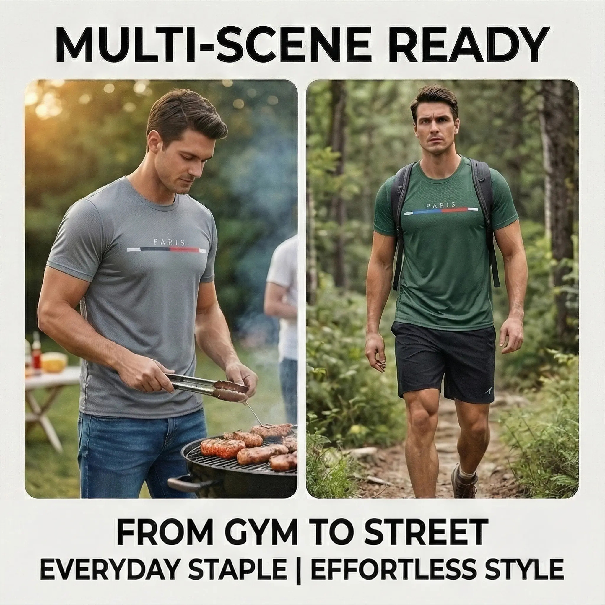Men's  Graphic Tees Short Sleeves Soft Tops