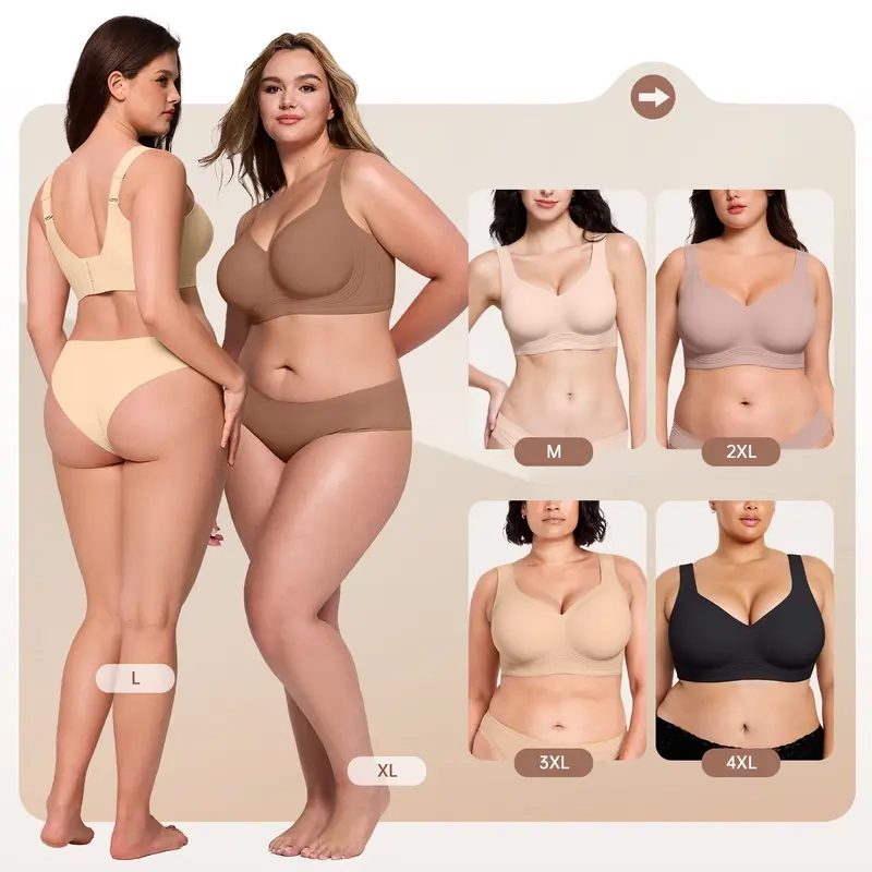 Women'S Comfortable Wire-Free Bra