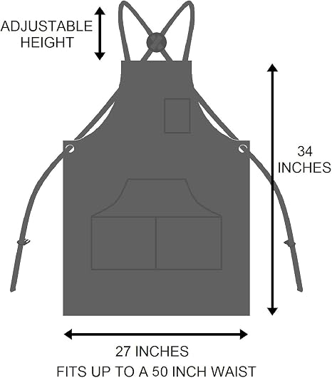 Durable Goods - Professional Grade Chef Apron for Kitchen, BBQ & Grill