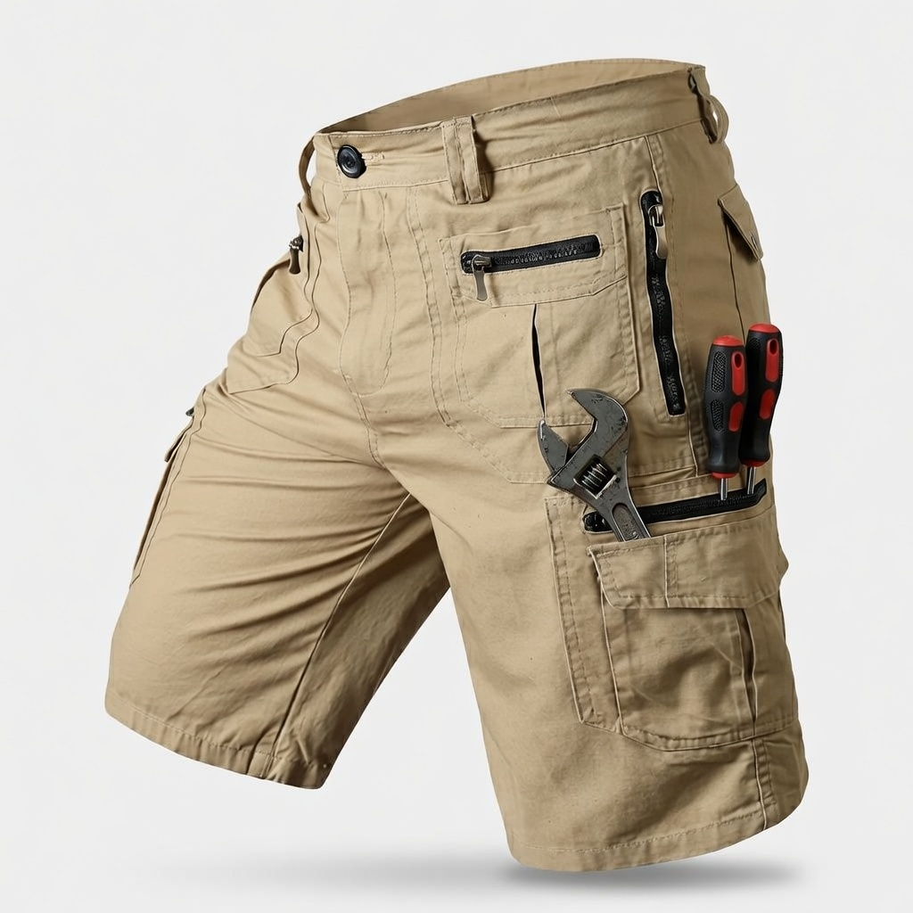 Men Cargo Tactical Pants & EDC Hiking Work Military Army Shorts with 8 Pockets image 13