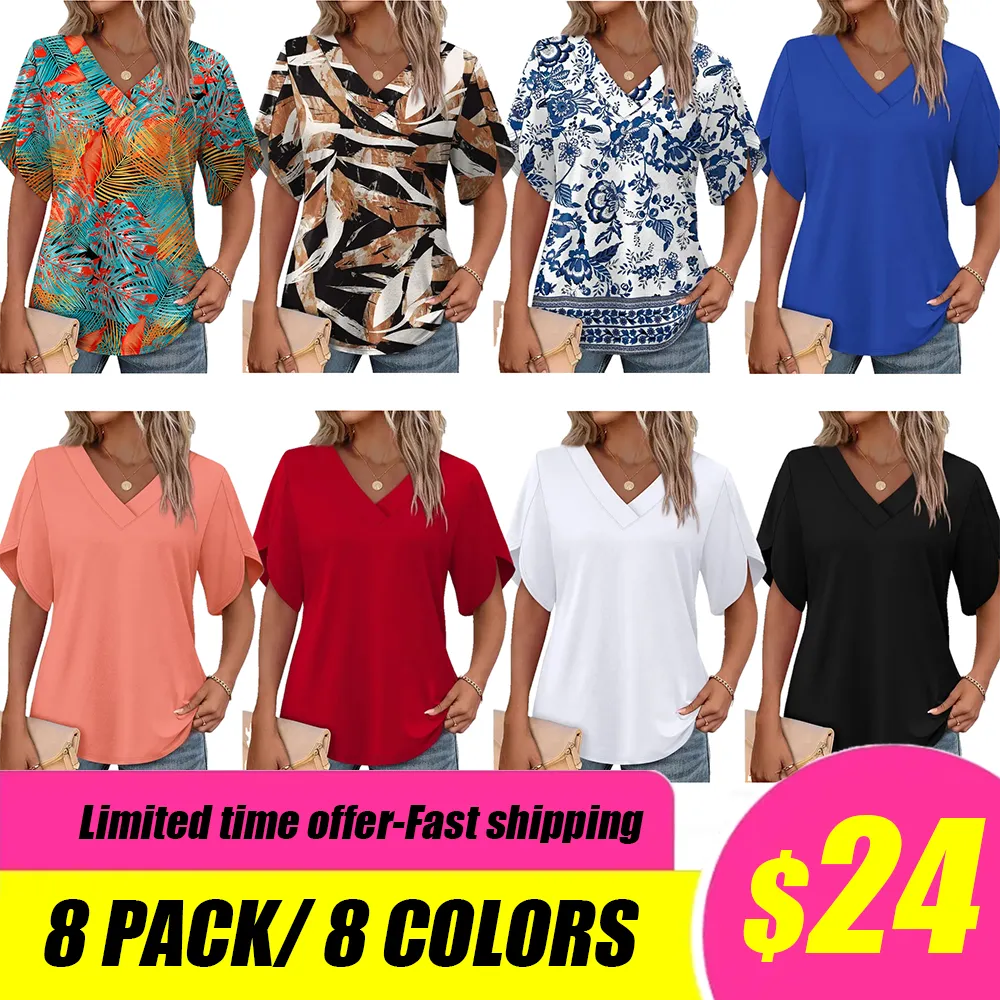 Women's V-neck cropped top